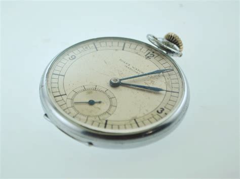 ROLEX Pocket Watch 1920's Marconi Stainless Steel 